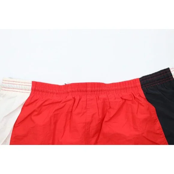 Deadstock Vintage 90s Streetwear Mens XL Sailing Color Block Lined Shorts Trunks